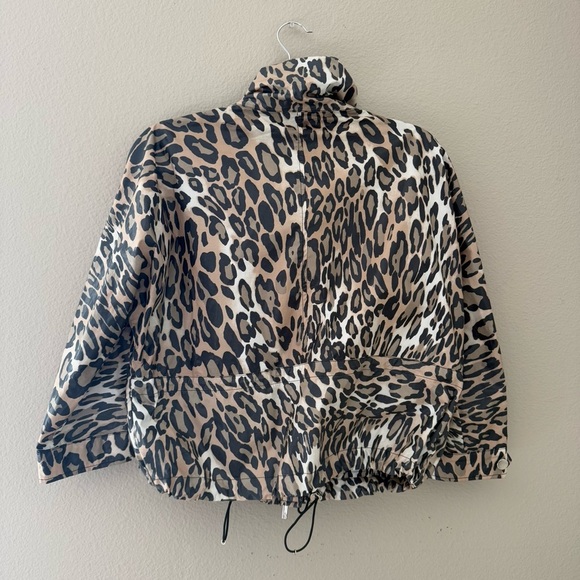 MONCLER Ivoire Giubbotto Plomb Leopard Jacket - Picture 4 of 14
